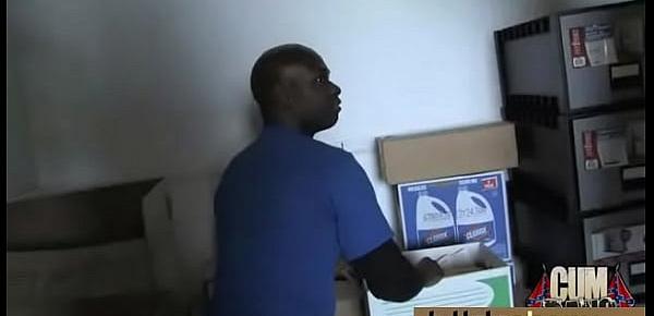  Hot ebony bukkake gangbang 6